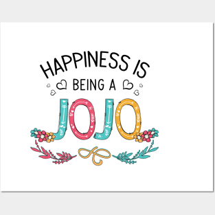 Happiness Is Being A Jojo Wildflowers Valentines Mothers Day Posters and Art